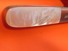 Russell (Green River Works) Barlow Pocket Knife w/ Great Mother of Pearl Handles & Blade Etch - NOS