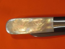 Russell (Green River Works) Barlow Pocket Knife w/ Great Mother of Pearl Handles & Blade Etch - NOS