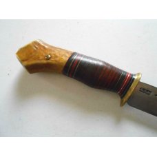 Custom J Hobart Scagle Handmade Fixed Blade Knife with custom original sheath