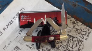 Steel Warrior Stockman Red Jigged Bone Handles