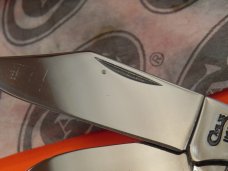 Late 90s Case xx Barlow w/ Green Appaloosa Bone Handles Mdl#A62009 1/2  -Great Snap and NO Wobble