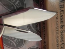 Late 90s Case xx Barlow w/ Green Appaloosa Bone Handles Mdl#A62009 1/2  -Great Snap and NO Wobble