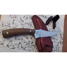 Camillus Sharpfinger Fixed Blade with Whiskey Barrel Oak Stave Handles