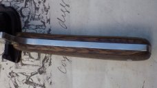 Camillus Sharpfinger Fixed Blade with Whiskey Barrel Oak Stave Handles