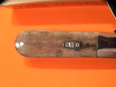 Late 90s Case xx Barlow w/ Green Appaloosa Bone Handles Mdl#A62009 1/2  -Nice Snap and NO Wobble