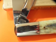 Late 90s Case xx Barlow w/ Green Appaloosa Bone Handles Mdl#A62009 1/2  -Nice Snap and NO Wobble