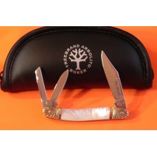 Boker "Double Tree" Whittler w/ Flawless & Fiery Mother of Pearl Handles & Fancy Bolsters -WOW