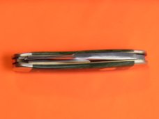 Bulldog Brand Whittler  w Green Bone Handles + Double Bulldog Head Blade Etch 4" Closed & NOS