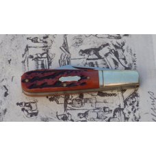 AG Russell Barlow Brown Jigged Bone Handles War Eagle Blades