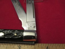 Schatt & Morgan 1996  Series VI Dark Green Bone Doctors Knife pattern # 042296