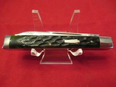 Schatt & Morgan 1996  Series VI Dark Green Bone Doctors Knife pattern # 042296