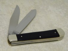 Hardin Germany Black "American Coal Haulers" Trapper Knife