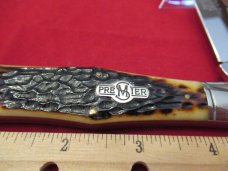 Schatt & Morgan  Premier 1 of 400  Large  Bone  Coke Bottle Pattern # 041802