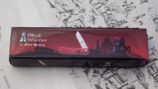Steel Warrior  Sodbuster/Utility Knife Red Synthetic Handles