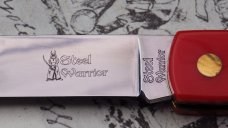 Steel Warrior  Sodbuster/Utility Knife Red Synthetic Handles