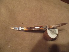 SCHATT AND MORGAN PEN KNIFE WITH STAG HANDLE