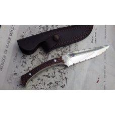 Hen & Rooster Fixed Blade HR514 Stag Handle with Leahter Sheath