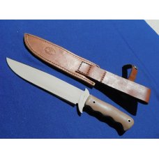 Custom Rusty Polk Handmade Large 14" Bowie Knife, Tactical knife, Hunting Knife, Serial #7, W/Sheath