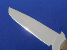 Custom Rusty Polk Handmade Large 14" Bowie Knife, Tactical knife, Hunting Knife, Serial #7, W/Sheath