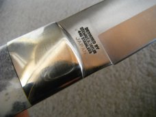TAYLOR/SETO JAPAN BONE-STAG HANDLE 6.5" TANTO BLADE MILITARY~FIGHTING KNIFE MINT