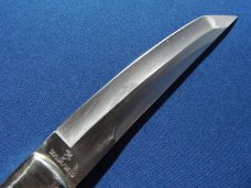 TAYLOR/SETO JAPAN BONE-STAG HANDLE 6.5" TANTO BLADE MILITARY~FIGHTING KNIFE MINT