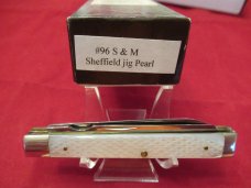 Queen Sheffield Jigged Pearl Handle Doctors Knife Pattern # 96