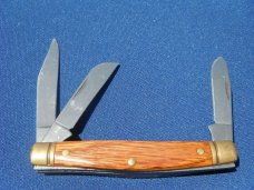 SCHRADE UNCLE HENRY USA 77UH  3 blade STOCKMAN Marked  "2004 DUCKS UNLIMITED" POCKET KNIFE USA Made!