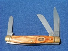 SCHRADE UNCLE HENRY USA 77UH  3 blade STOCKMAN Marked  "2004 DUCKS UNLIMITED" POCKET KNIFE USA Made!