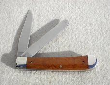 NEW OLD STOCK RARE CASE XX USA 1991 LARGE 4 1/8" TRAPPER GENUINE CURLY MAPLE #7254 KNIFE - W/BOX
