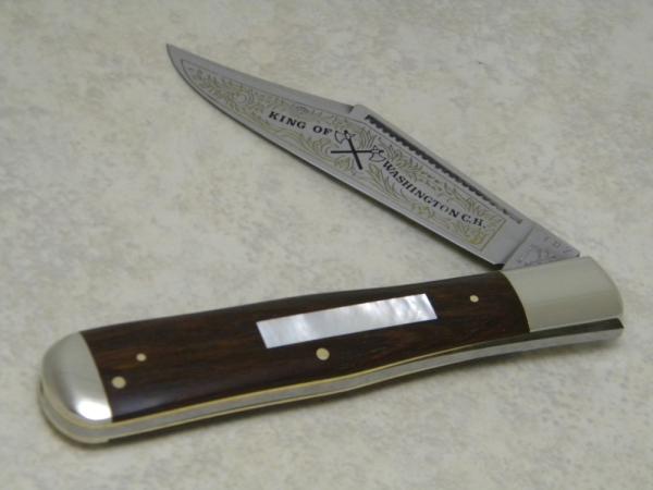 Battle Axe Brand Hickey & Shouse Germany Wood Coke Bottle Knife "King of Washington C.H." c.1979 