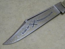 Battle Axe Brand Hickey & Shouse Germany Wood Coke Bottle Knife "King of Washington C.H." c.1979 