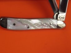 Case xx 2011 Peanut Pocket Knife (8220 SS) w Beautiful Mother of Pearl  Handles -NOS & A Beauty!