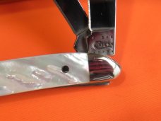 Case xx 2011 Peanut Pocket Knife (8220 SS) w Beautiful Mother of Pearl  Handles -NOS & A Beauty!