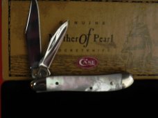 Case xx 2011 Peanut Pocket Knife (8220 SS) w Beautiful Mother of Pearl  Handles -NOS & A Beauty!