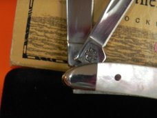 Case xx 2011 Peanut Pocket Knife (8220 SS) w Beautiful Mother of Pearl  Handles -NOS & A Beauty!