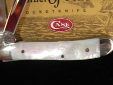 Case xx 2011 Peanut Pocket Knife (8220 SS) w Beautiful Mother of Pearl  Handles -NOS & A Beauty!