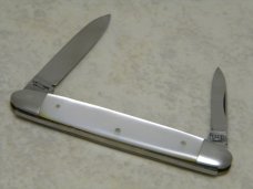 E Bruckmann Solingen Germany Pearl Small Equal End Pen Knife - C. 1891-1956