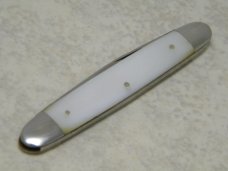E Bruckmann Solingen Germany Pearl Small Equal End Pen Knife - C. 1891-1956