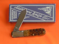 2010 "Standard Brand" (Case XX)  Barlow w Chestnut Bone Handles & Standard Shield -NOS in Orig Box