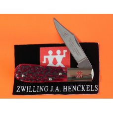 J A Henckels 1 Single Blade, Hand Forged Barlow (HK-14-B) with Premium Red Pick Bone Handles