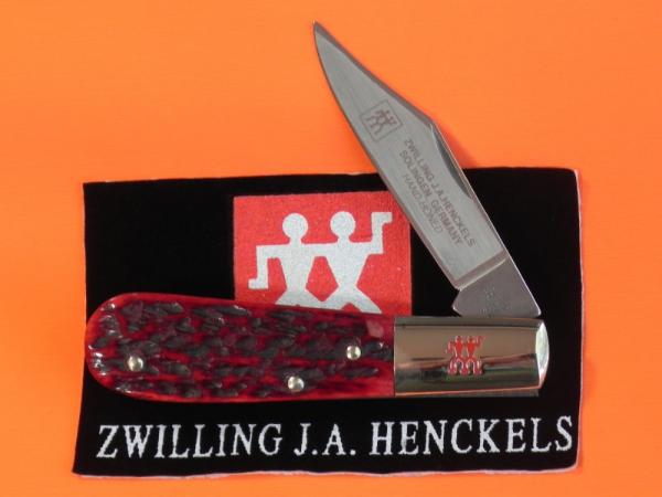 J A Henckels 1 Single Blade, Hand Forged Barlow (HK-14-B) with Premium Red Pick Bone Handles J A Henckels 1 Single Blade, Hand Forged Barlow (HK-14-B) with Premium Red Pick Bone Handles
