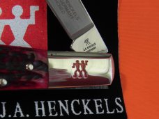 J A Henckels 1 Single Blade, Hand Forged Barlow (HK-14-B) with Premium Red Pick Bone Handles