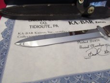 KA-Bar  Union Razor Co. Worm  Grooved  Jigged Bone Pig -Sticker