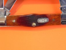 Case xx 1999 3 Blade Whittler (6383 WHSS) Knife with Red Saw Cut Bone Handles --NOS +Orig box