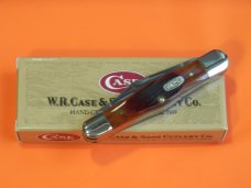 Case xx 1999 3 Blade Whittler (6383 WHSS) Knife with Red Saw Cut Bone Handles --NOS +Orig box