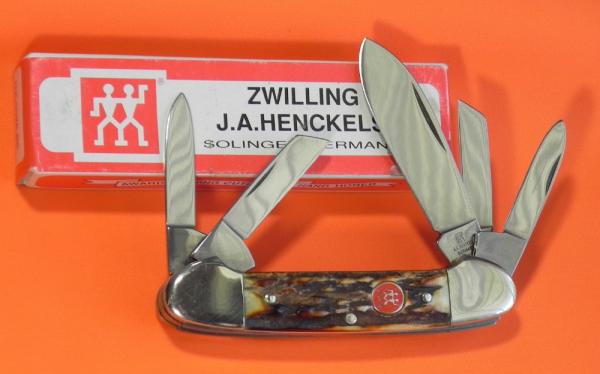 J A Henckels 5 Blade Caone Knife with Great Gnarly Stag Handles -Nice one for collection or to use! J A Henckels 5 Blade Caone Knife with Great Gnarly Stag Handles -Nice one for collection or to use!
