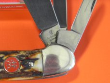 J A Henckels 5 Blade Caone Knife with Great Gnarly Stag Handles -Nice one for collection or to use!