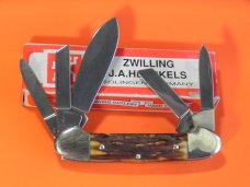 J A Henckels 5 Blade Caone Knife with Great Gnarly Stag Handles -Nice one for collection or to use!