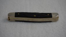 CASE XX MEDIUM STOCKMAN No. 18222 ROUGH BLACK SYNTHETIC JIGGED BONE - 6318 SS 