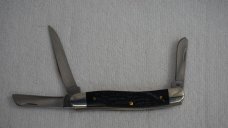 CASE XX MEDIUM STOCKMAN No. 18222 ROUGH BLACK SYNTHETIC JIGGED BONE - 6318 SS 